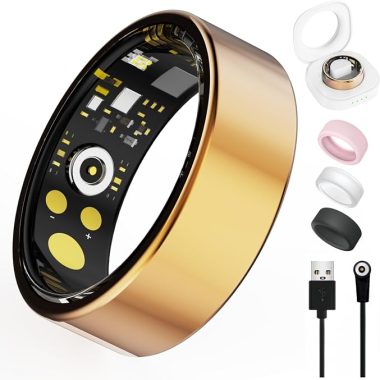 Nexivo Lab Smart Health Ring – Heart Rate, SpO₂, Sleep & Fitness Tracking, IP68 Water Resistant