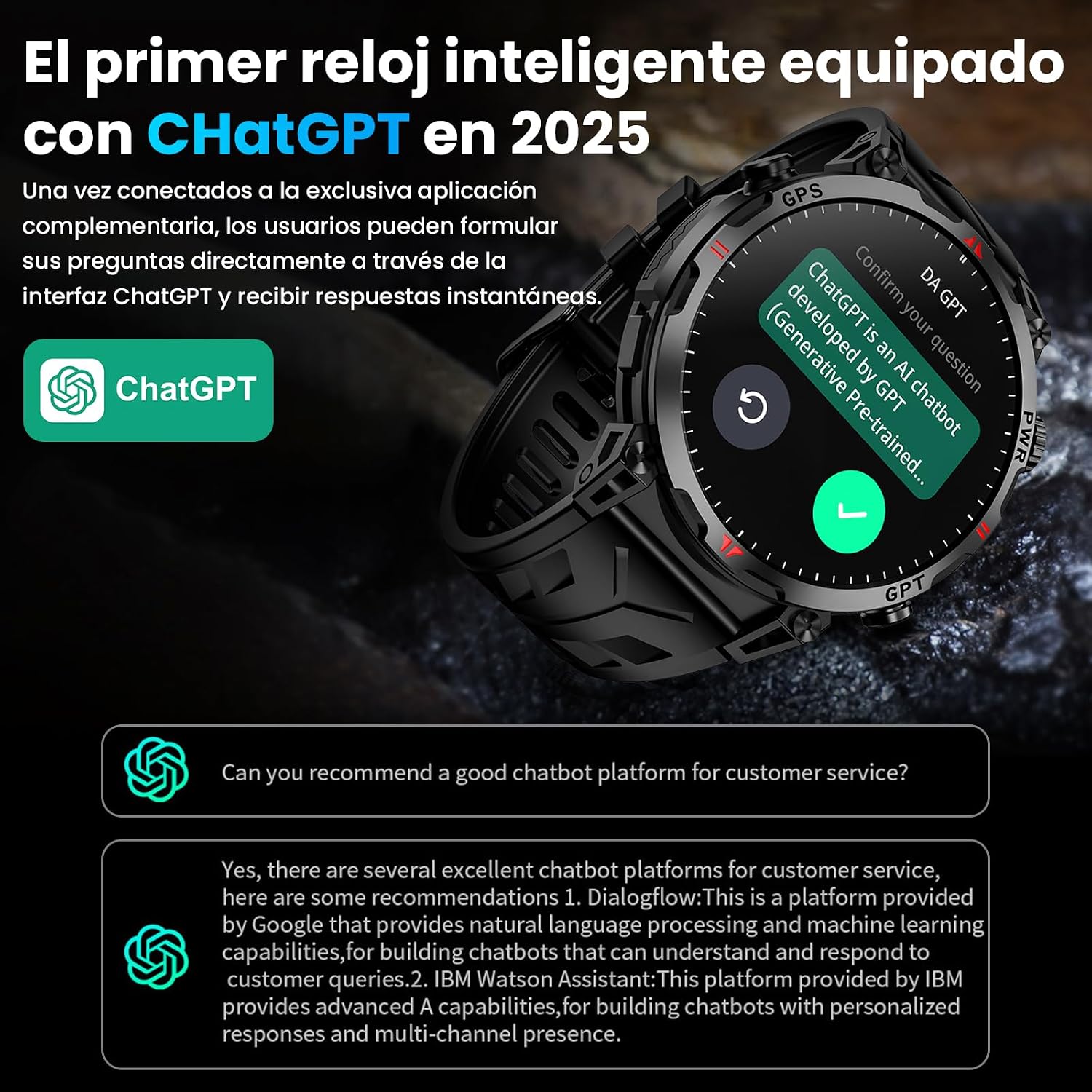 Nexivo Lab GPS Smartwatch for Men – 1.56" AMOLED Display, Bluetooth Calling, Compass, 3ATM & 100+ Sports Modes - Image 3