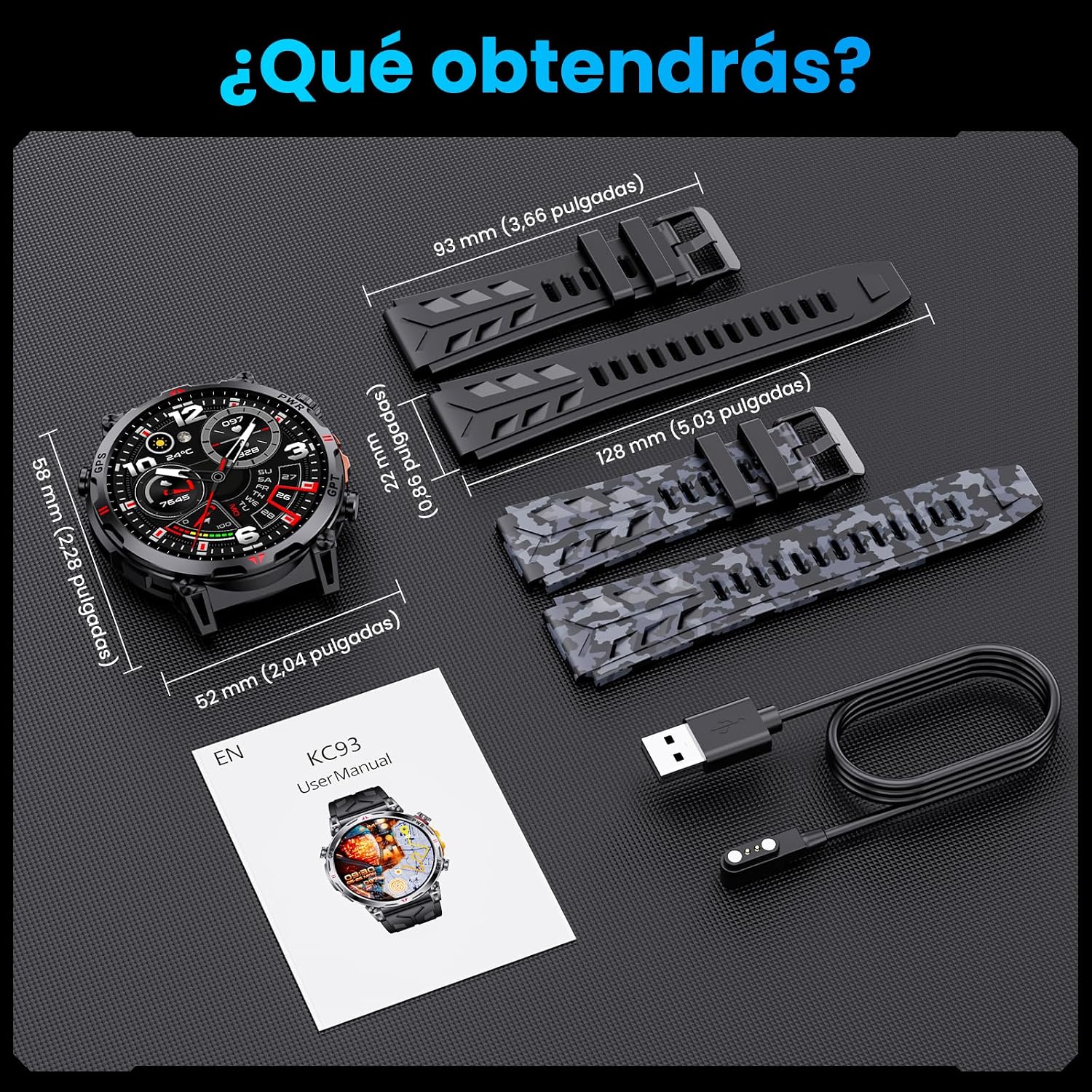 Nexivo Lab GPS Smartwatch for Men – 1.56" AMOLED Display, Bluetooth Calling, Compass, 3ATM & 100+ Sports Modes - Image 5